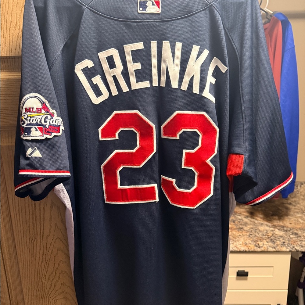 Majestic All Star Game Greinke MLB Jersey Kansas City Royals